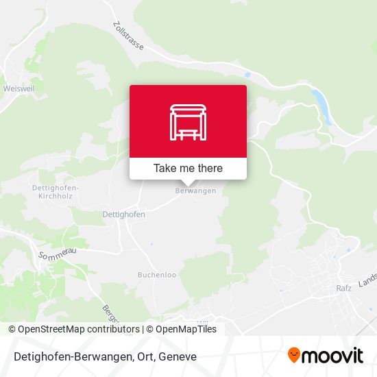 Detighofen-Berwangen, Ort map