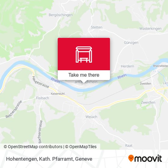 Hohentengen, Kath. Pfarramt map