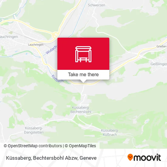 Küssaberg, Bechtersbohl Abzw map