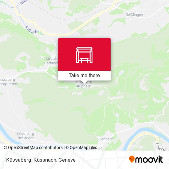 Küssaberg, Küssnach map