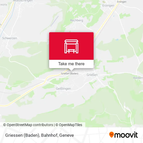 Griessen (Baden), Bahnhof map