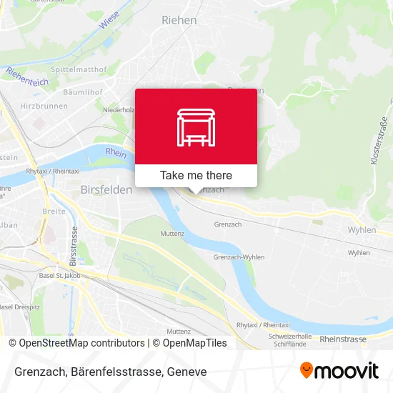 Grenzach, Bärenfelsstrasse map