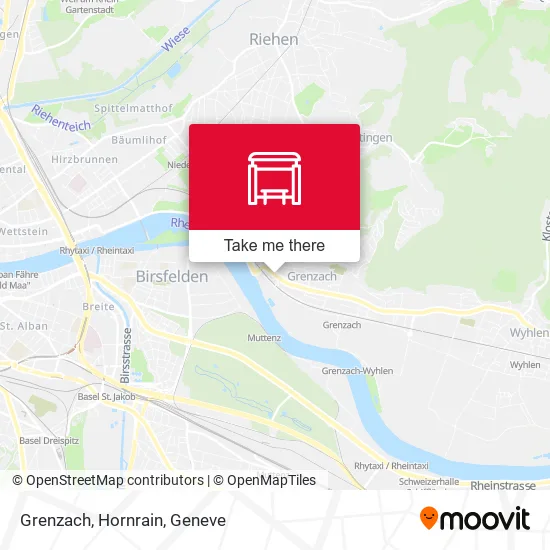 Grenzach, Hornrain map
