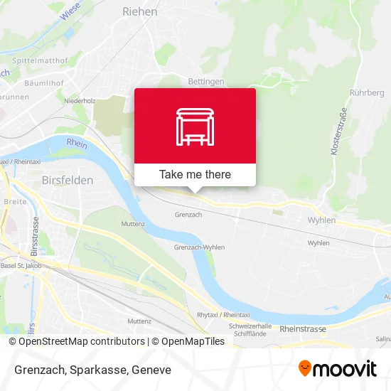 Grenzach, Sparkasse map