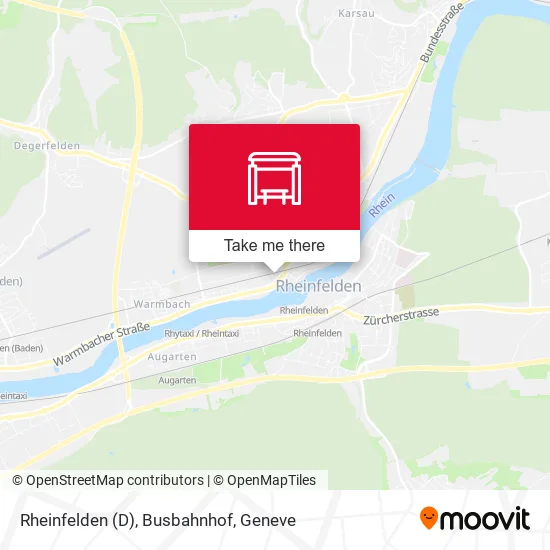 Rheinfelden (D), Busbahnhof map