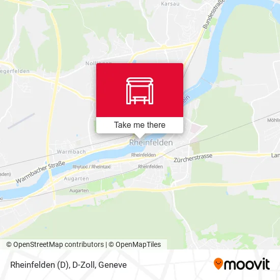 Rheinfelden (D), D-Zoll map