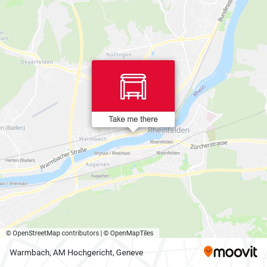Warmbach, AM Hochgericht map
