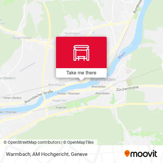 Warmbach, AM Hochgericht map