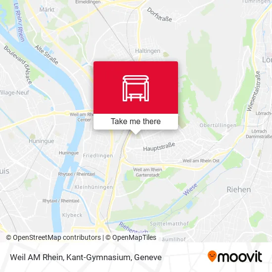 Weil AM Rhein, Kant-Gymnasium map