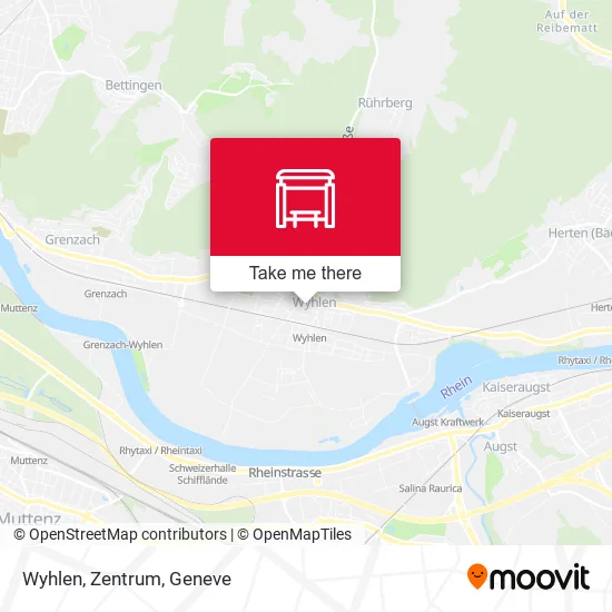 Wyhlen, Zentrum map