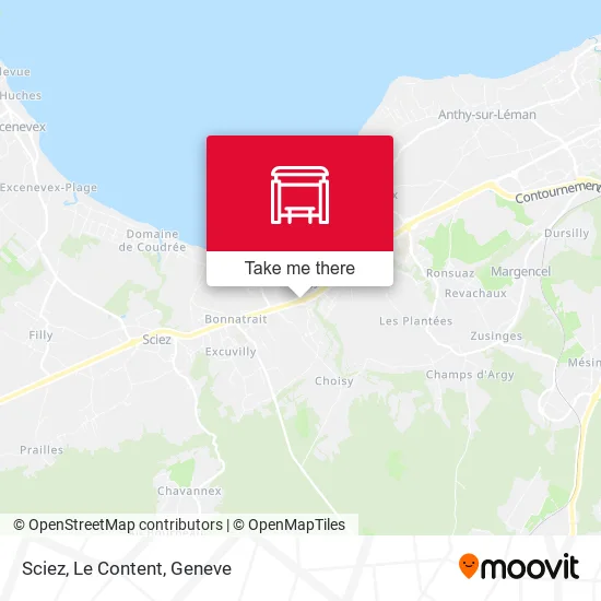 Sciez, Le Content map