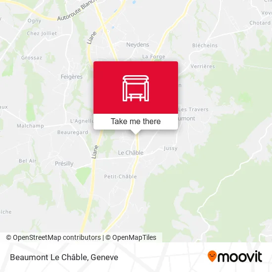Beaumont Le Châble map