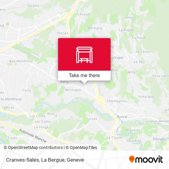 Cranves-Sales, La Bergue map