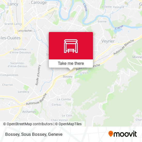 Bossey, Sous Bossey map