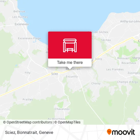 Sciez, Bonnatrait map