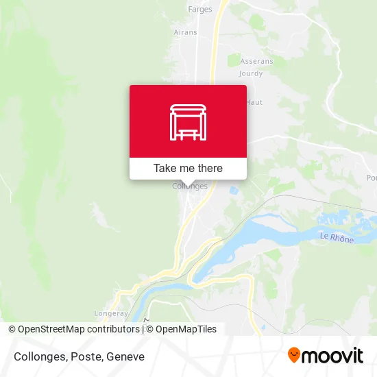 Collonges, Poste map
