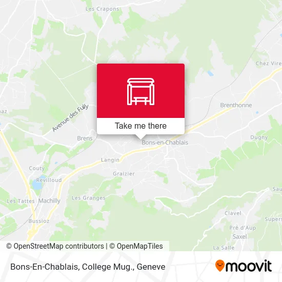 Bons-En-Chablais, College Mug. map