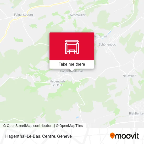 Hagenthal-Le-Bas, Centre map