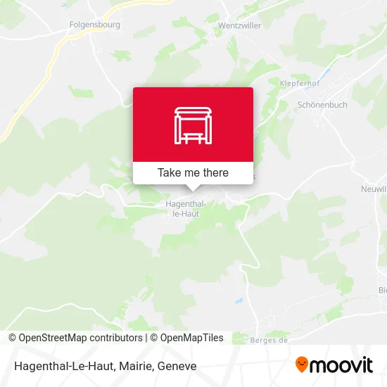 Hagenthal-Le-Haut, Mairie map