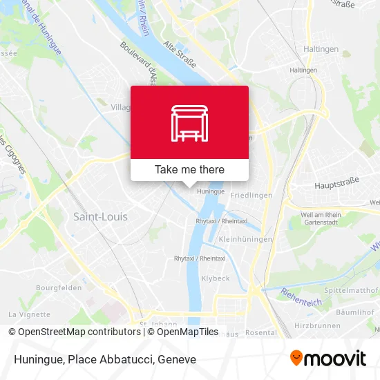 Huningue, Place Abbatucci map