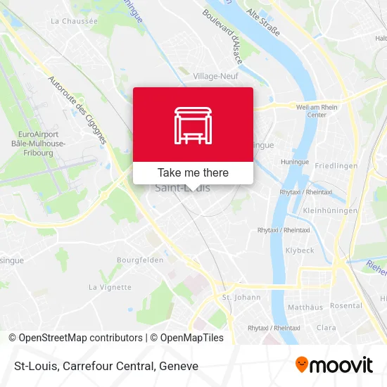 St-Louis, Carrefour Central map