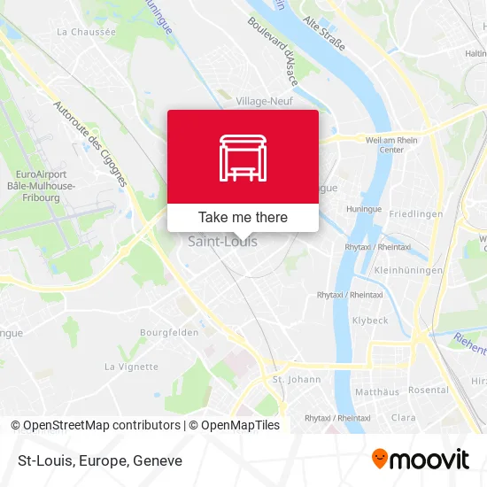 St-Louis, Europe map