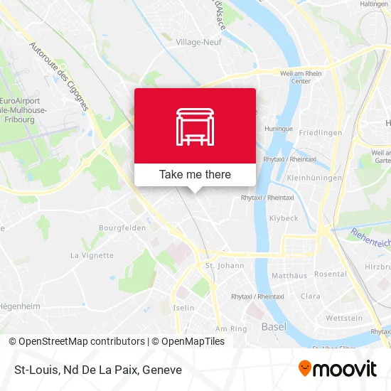 St-Louis, Nd De La Paix map