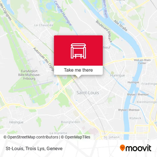 St-Louis, Trois Lys map