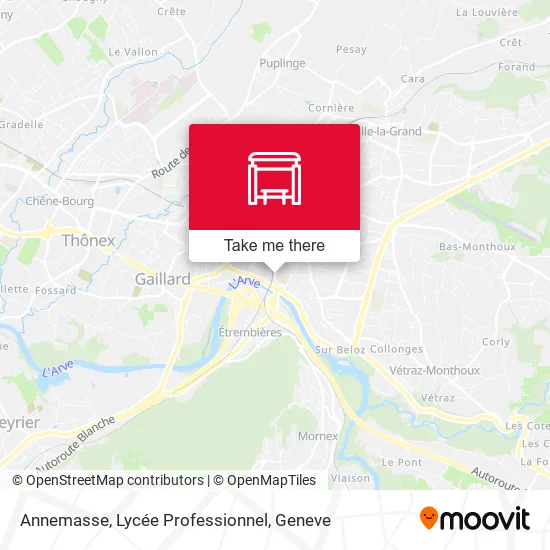 Annemasse, Lycée Professionnel map