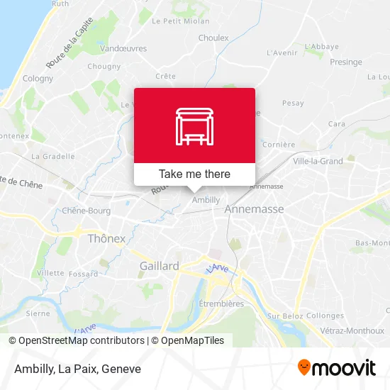 Ambilly, La Paix map