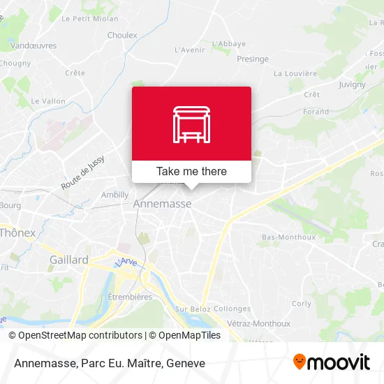Annemasse, Parc Eu. Maître plan