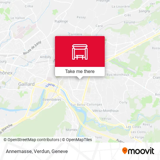 Annemasse, Verdun map