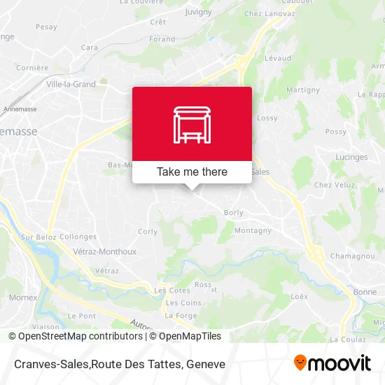 Cranves-Sales,Route Des Tattes plan