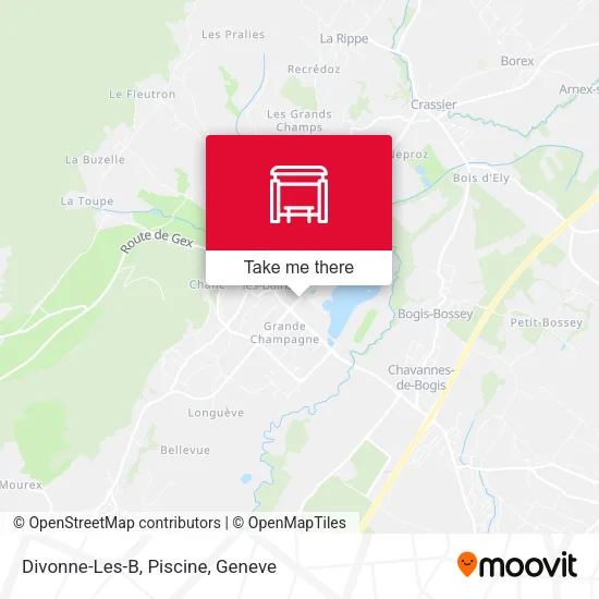Divonne-Les-B, Piscine map