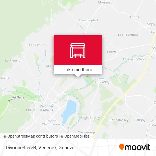 Divonne-Les-B, Vésenex map