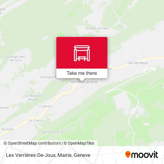 Les Verrières-De-Joux, Mairie map