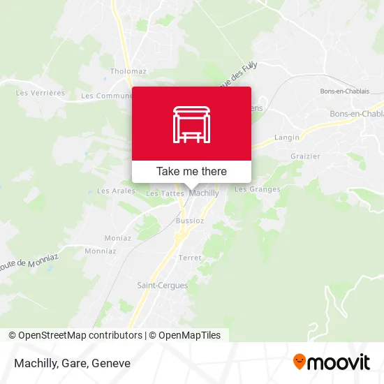 Machilly, Gare map