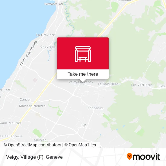 Veigy, Village (F) map