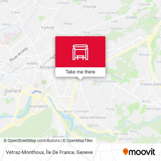 Vétraz-Monthoux, Île De France map