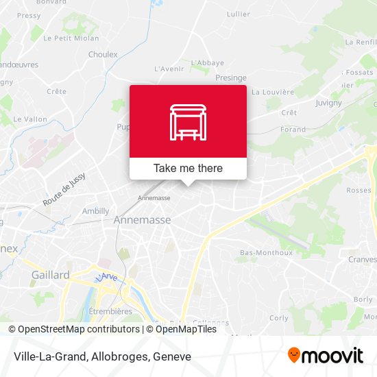 Ville-La-Grand, Allobroges map