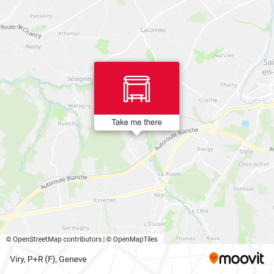 Viry, P+R (F) map