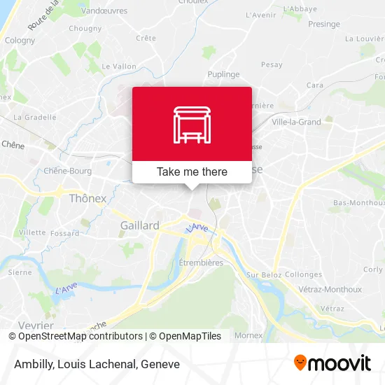 Ambilly, Louis Lachenal map
