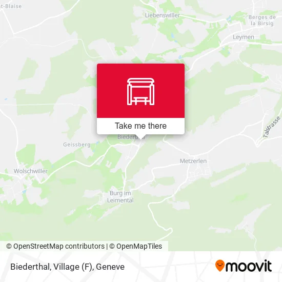 Biederthal, Village (F) map