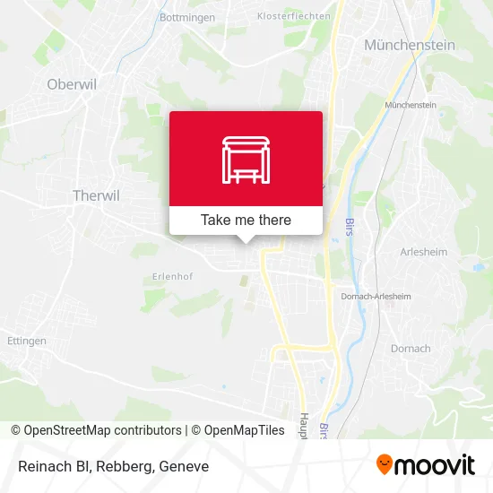 Reinach Bl, Rebberg map