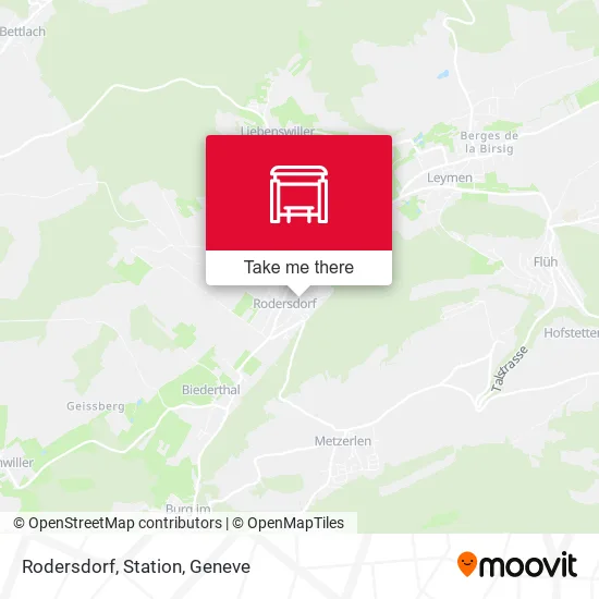 Rodersdorf, Station map