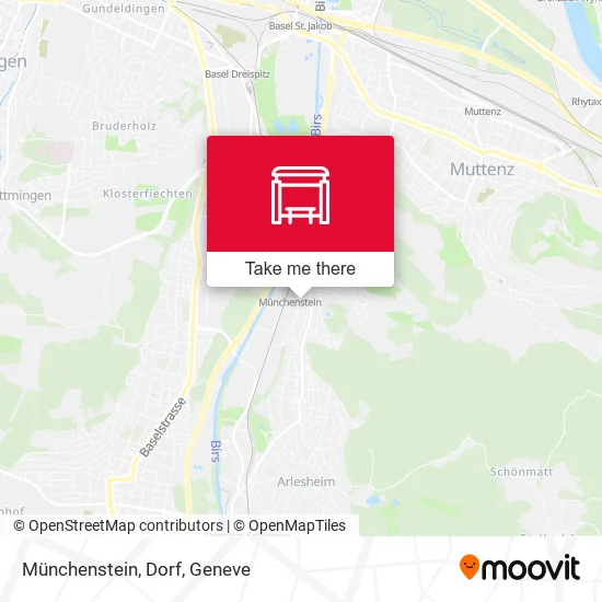 Münchenstein, Dorf map