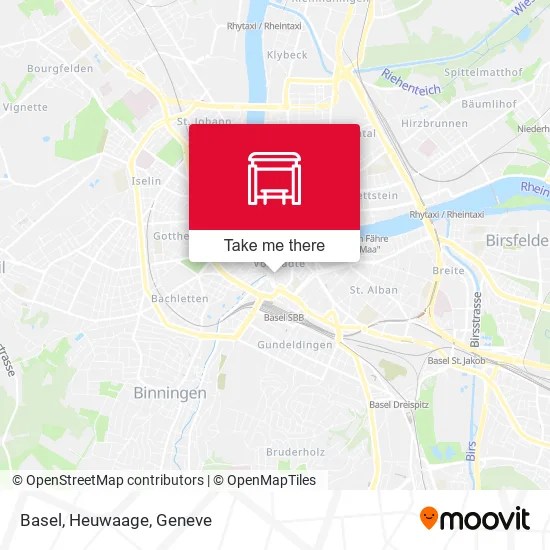 Basel, Heuwaage map