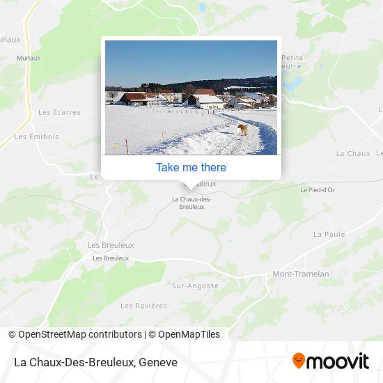 La Chaux-Des-Breuleux map