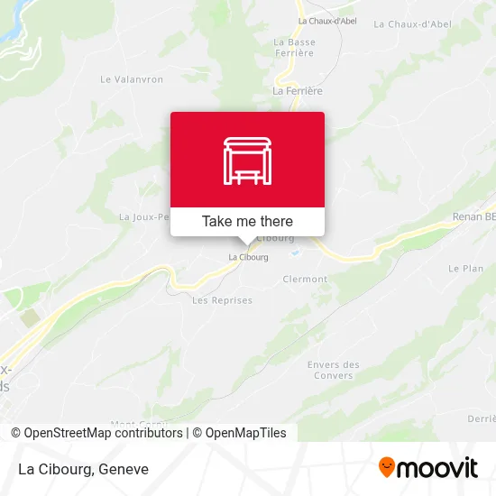 La Cibourg map