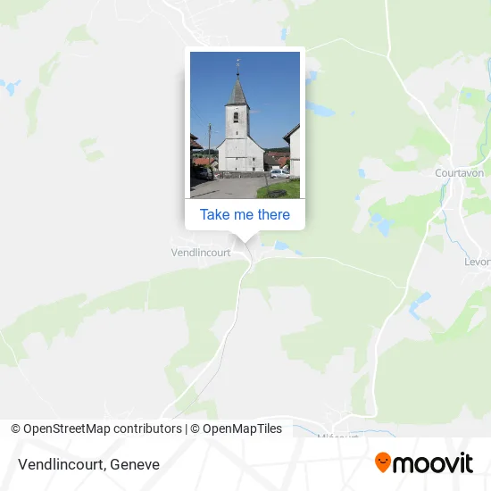 Vendlincourt map